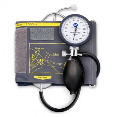 Tensiometru mecanic Little Doctor LD 81, stetoscop inclus, Manometru mare, Spatiu pentru stetoscop, Utilizare stanga-dreapta 