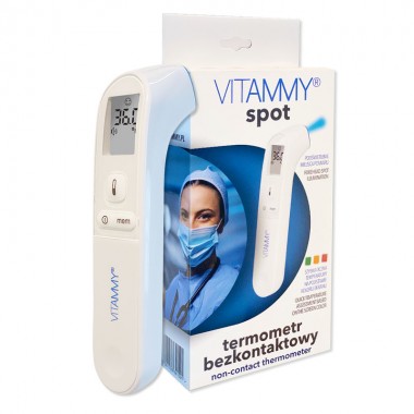 Termometru non-contact Vitammy Spot, tehnologie infrarosu, pentru frunte, uz casnic si profesional