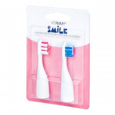 Set 2 rezerve periuta de dinti VITAMMY Smile, Albastru-Roz