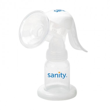 Pompa manuala de san Sanity Easy Comfort, cu clapeta, biberon si tetina BPA free