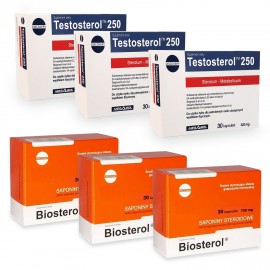Pachet Megabol Biosterol, 3 buc plus Testosterol 3 buc, stimulare testosteron si hormon de crestere, inhibare estrogen